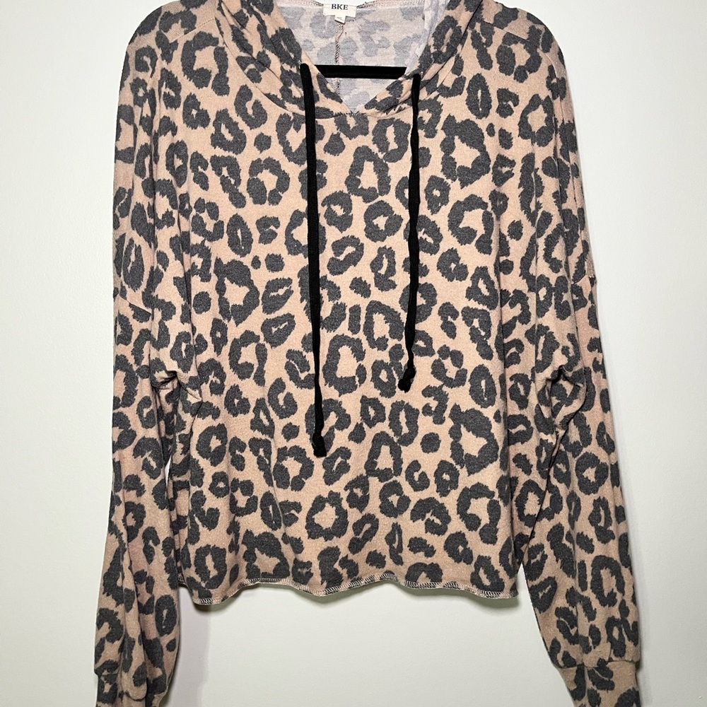 Leopard Print BKE Hoodie